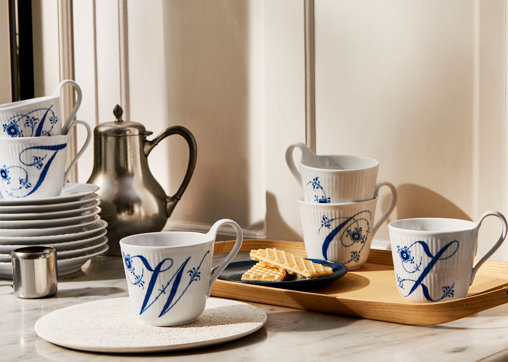 Alphabet mugs